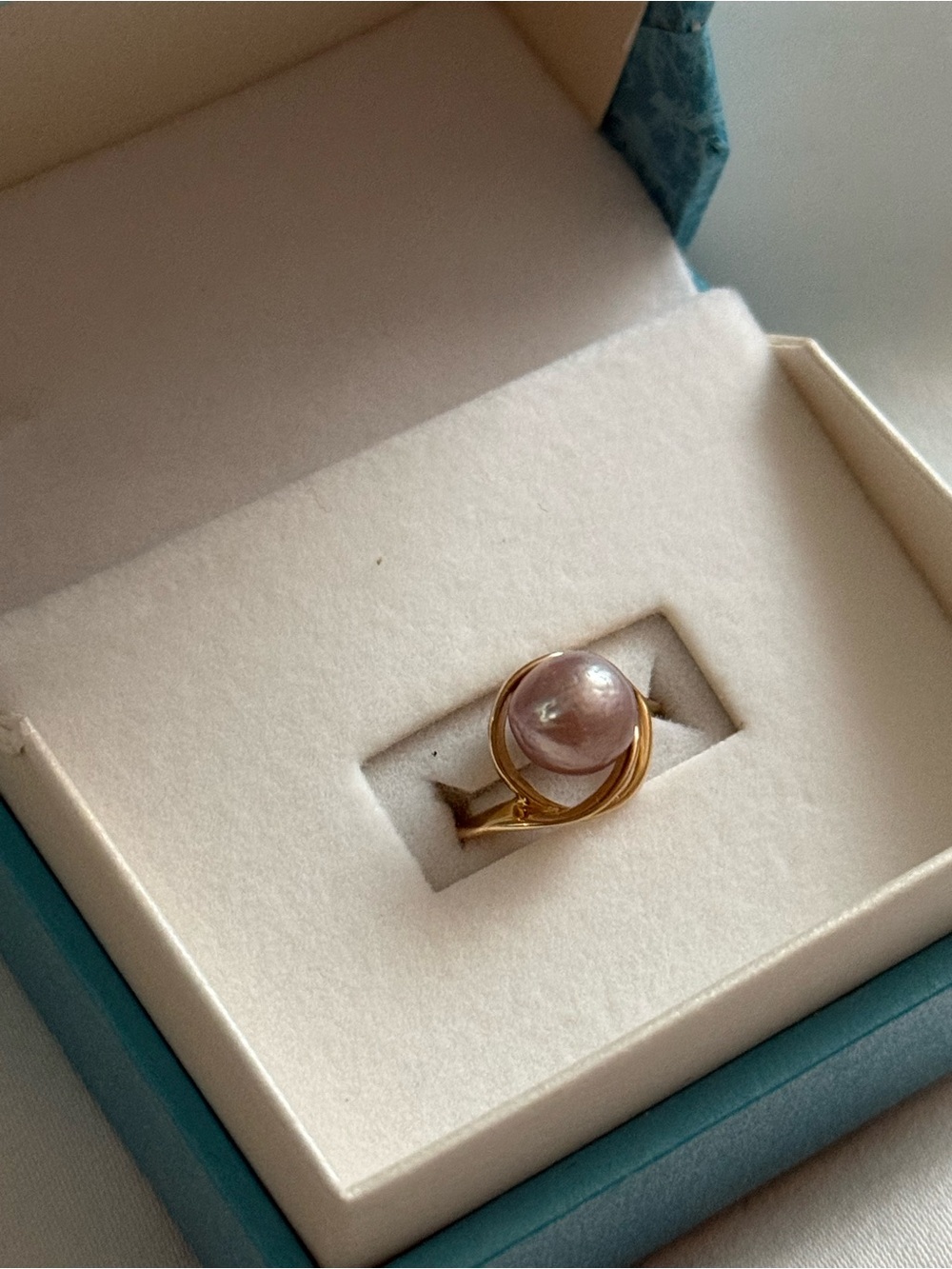 Maui Divers Jewelry Gold Band Ring with Pearl Accent - Women's Jewelry